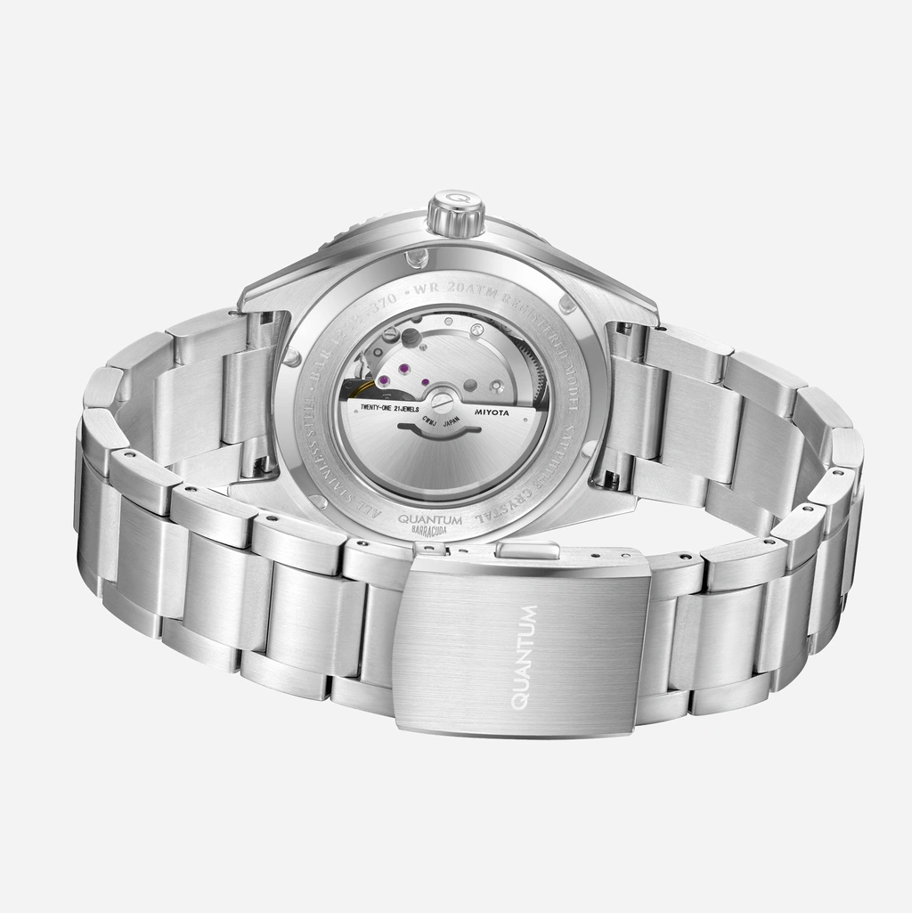 Quantum Automatic herr svart/stål, metallband - BAR1208.350