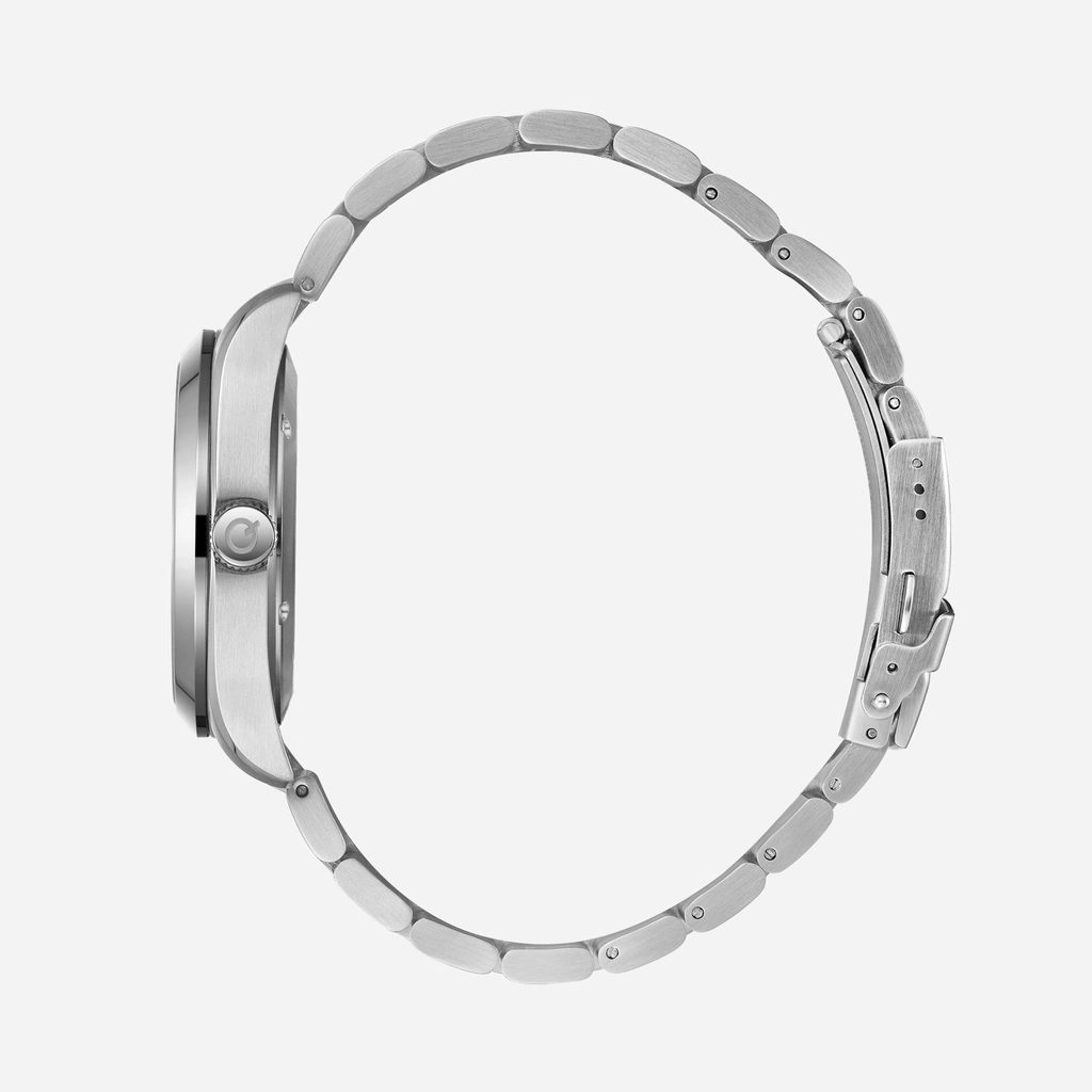 Quantum Automatic herr blå/stål, silikonband - QMG1132.390