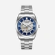 Quantum Automatic herr blå/stål, silikonband - QMG1132.390