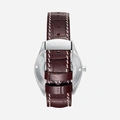 Quantum Automatic herr grå/stål, läderband - QMG1241.352