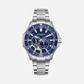 Quantum Automatic herr blå/stål, metallband - QMG1188.390