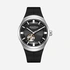Quantum Automatic herr svart/stål, silikonband - QMG1203.351