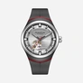 Quantum Automatic herr stål, silikonband - QMG1203.631