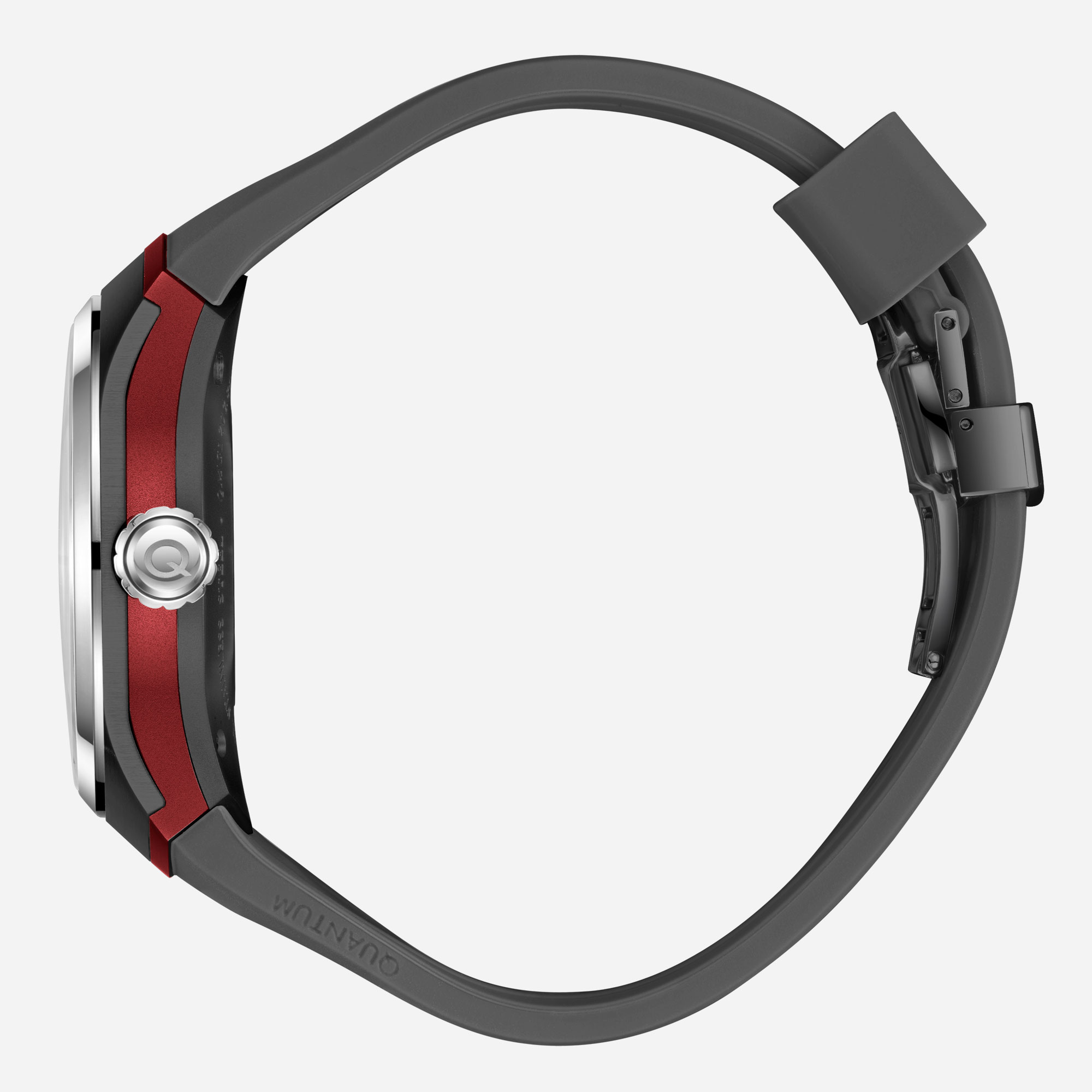 Quantum Automatic herr stål, silikonband - QMG1203.631