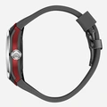 Quantum Automatic herr stål, silikonband - QMG1203.631