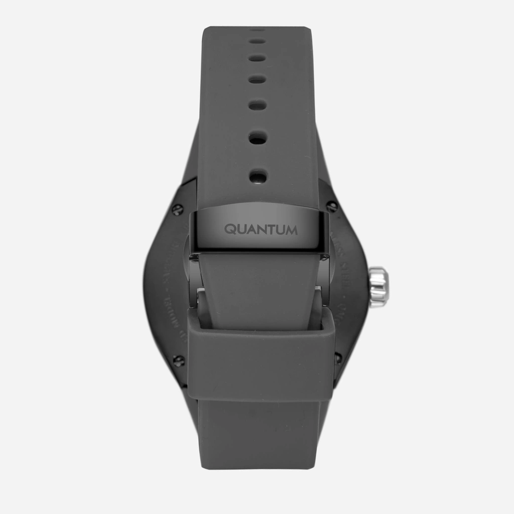 Quantum Automatic herr stål, silikonband - QMG1203.631