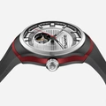 Quantum Automatic herr stål, silikonband - QMG1203.631