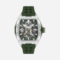 Quantum Automatic herr grön, silikonband - QMG1103.355