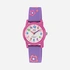 Q&Q Kids barnklocka vit/rosa, lila gummiband