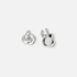 Silverfärgade knapp-covers, knut