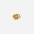 Guldfärgad ring med knutdesign - storlek 18
