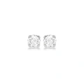 Örhängen 9k vitguld - Kubisk Zirkonia 5 mm