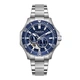 Quantum Automatic herr blå/stål, metallband - QMG1188.390