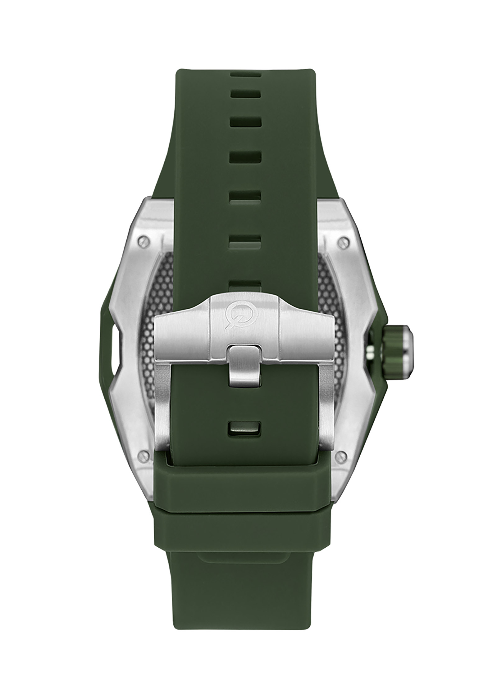Quantum Automatic herr grön, silikonband - QMG1103.355