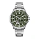 Quantum Automatic herr grön/stål, metallband - QMG1188.370