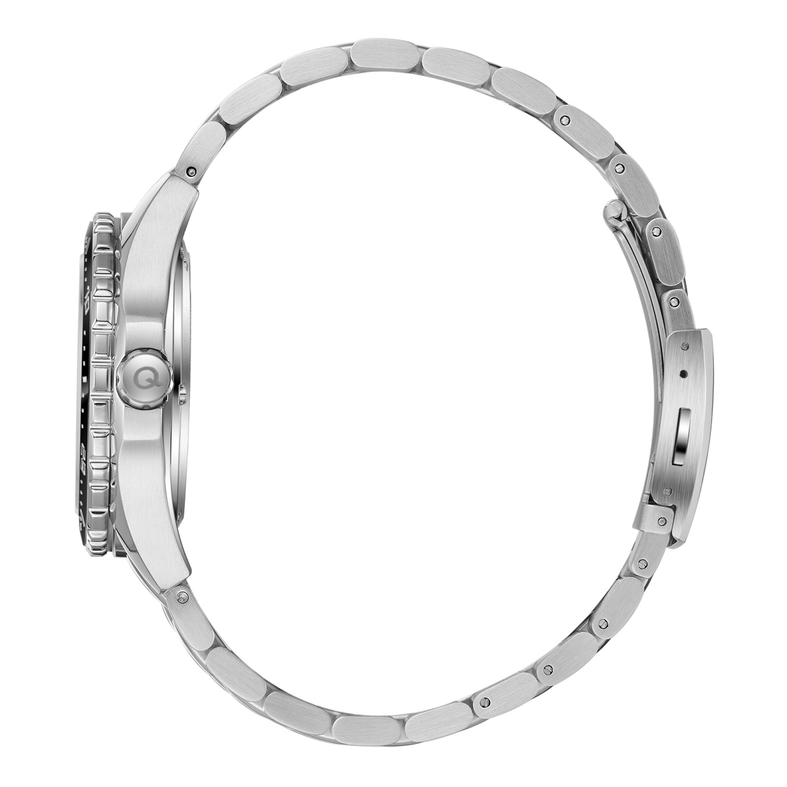 Quantum Automatic herr svart/stål, metallband - QMG1257.350