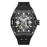 Quantum Automatic herr svart/stål, silikonband - QMG1103.651