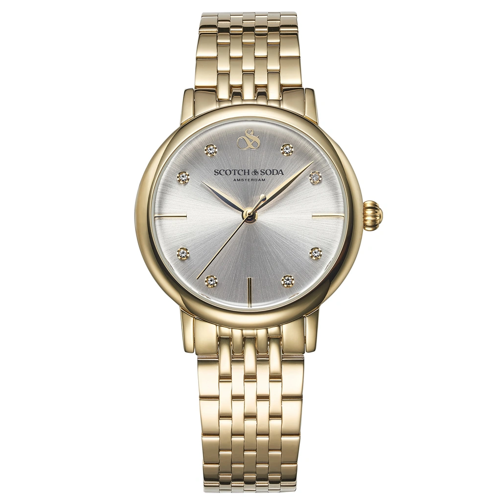 Scotch & Soda dam silver/guld, metallband - SSW.126B