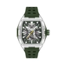 Quantum Automatic herr grön, silikonband - QMG1103.355