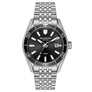 Quantum herr svart/silver, metallband - ADG1215.350