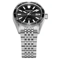 Quantum herr svart/silver, metallband - ADG1215.350