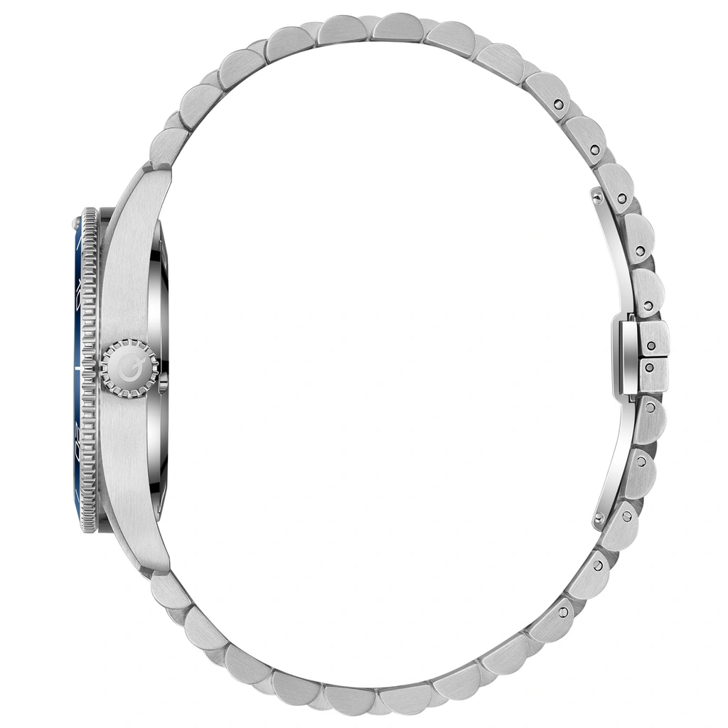 Quantum herr blå/silver, metallband - ADG1215.390