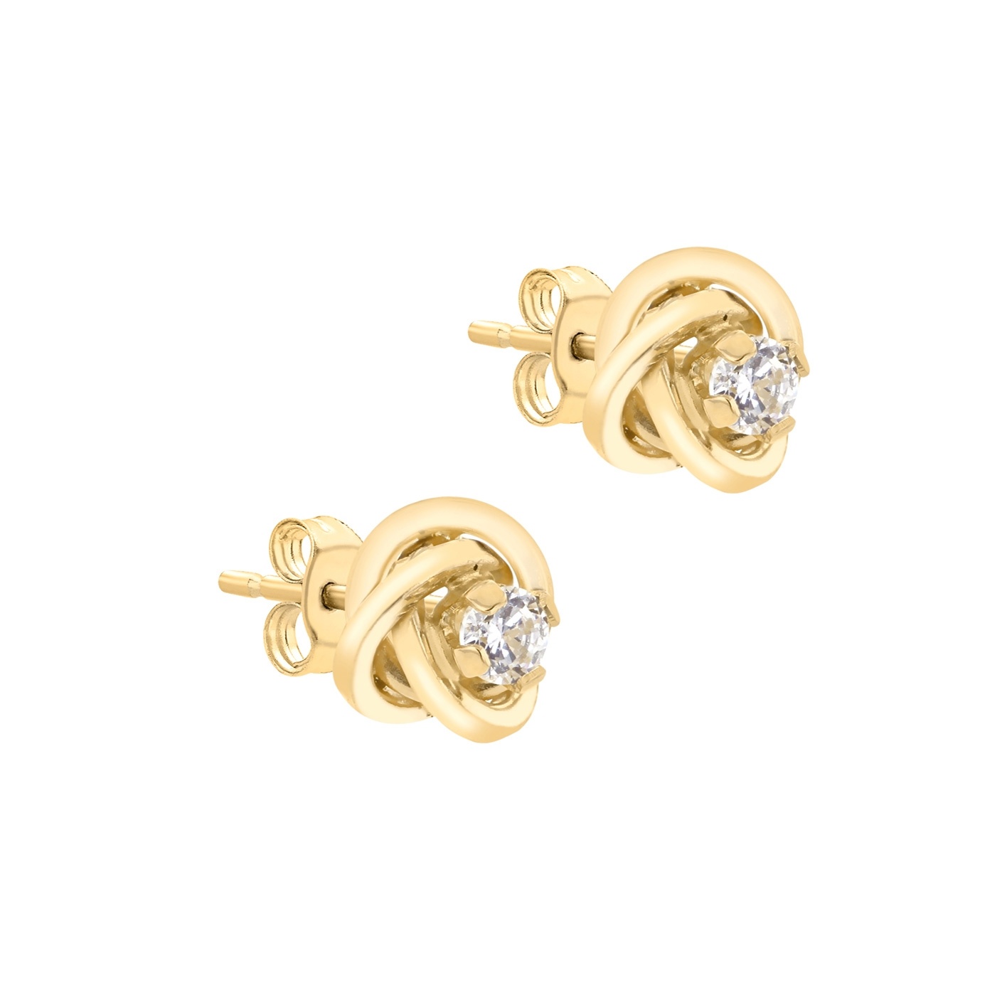 Örhängen 9k guld - knut 7 mm