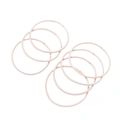 Beiga hårsnoddar, elastiska – 7-pack
