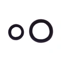 Bruna hårsnoddar, ribbade – 2-pack