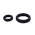 Bruna hårsnoddar, ribbade – 2-pack