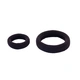 Bruna hårsnoddar, ribbade – 2-pack