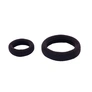 Bruna hårsnoddar, ribbade – 2-pack