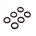Bruna hårsnoddar, frotté – 6-pack