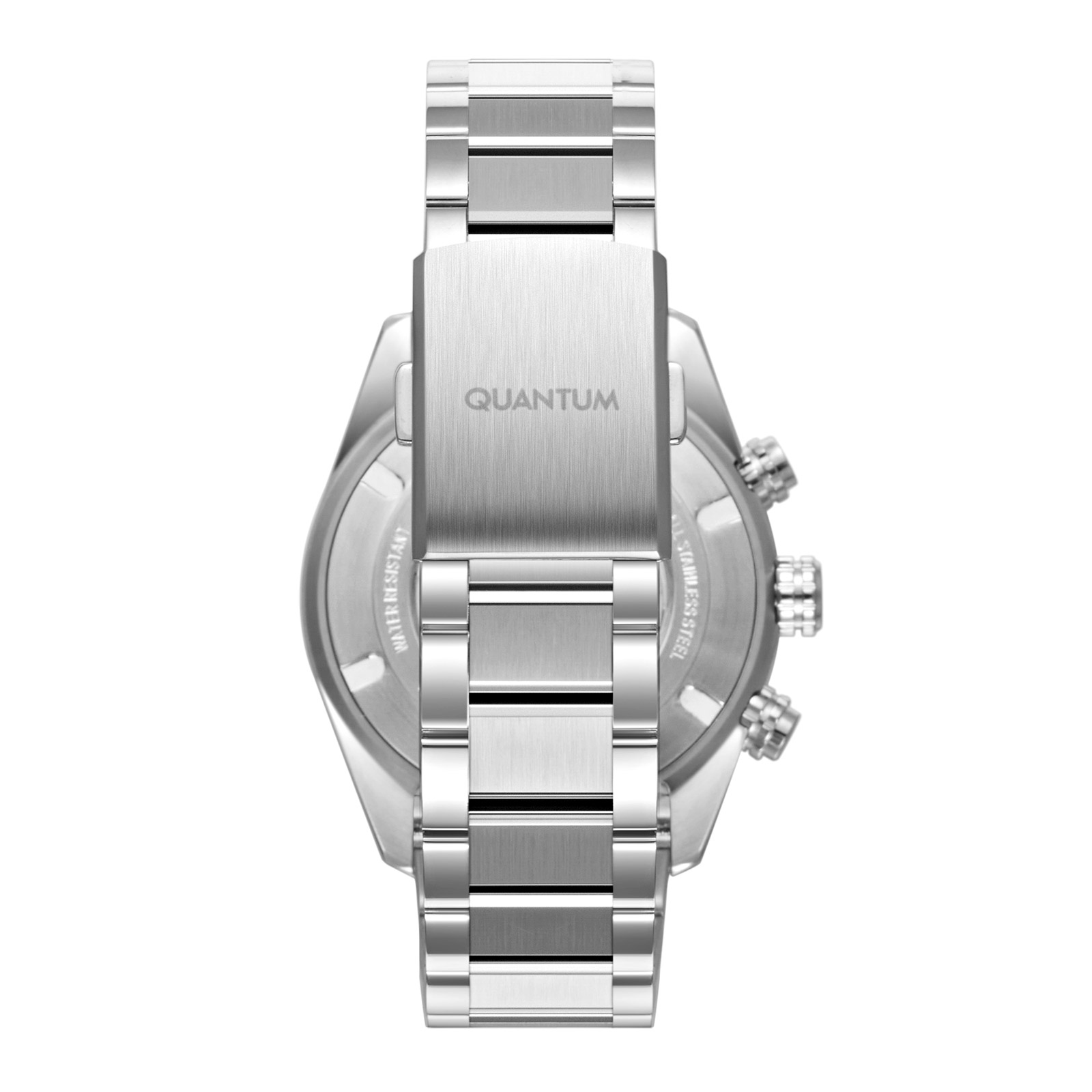 Quantum kronograf herr grön/silver, metallband - ADG1219.370