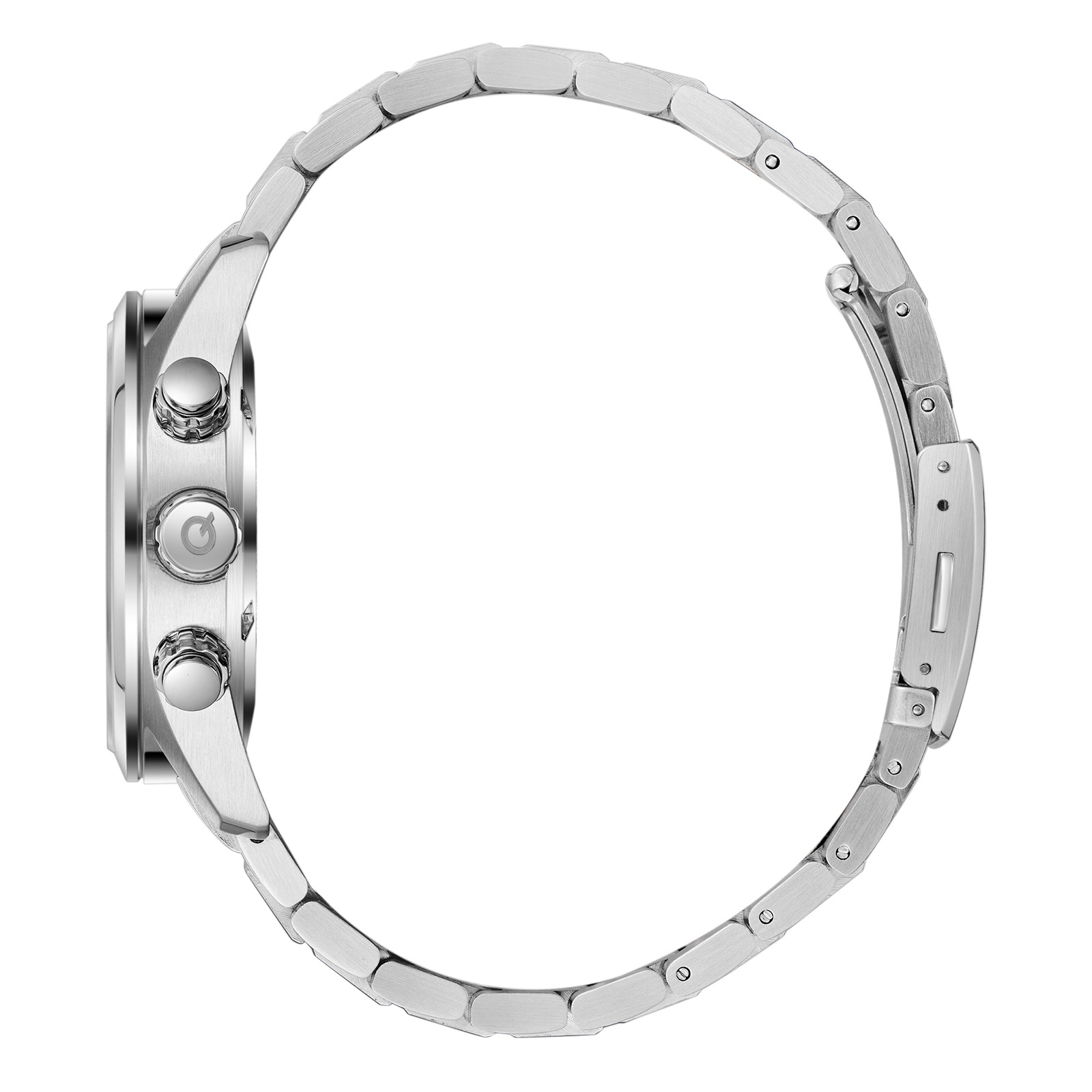 Quantum kronograf herr grön/silver, metallband - ADG1219.370