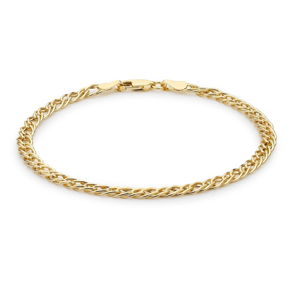Armband dam 9k guld - 19 cm