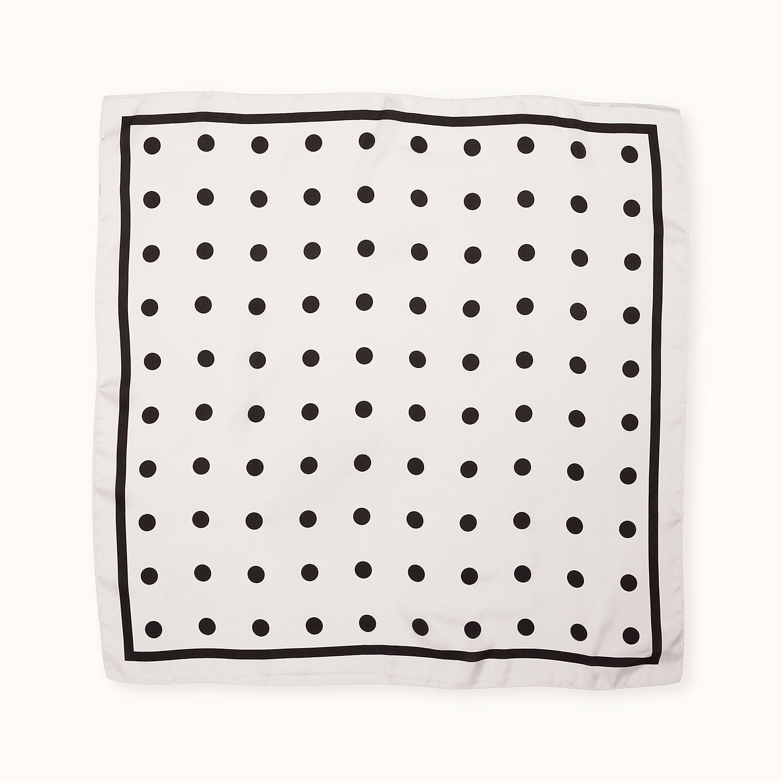Vit och svart prickig scarf