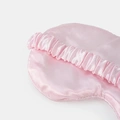 Rosa resekit med sovmask - 3 delar