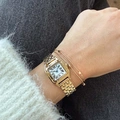 Ivy n Rox Classy klockset - kvadratisk, guld, 24x24mm