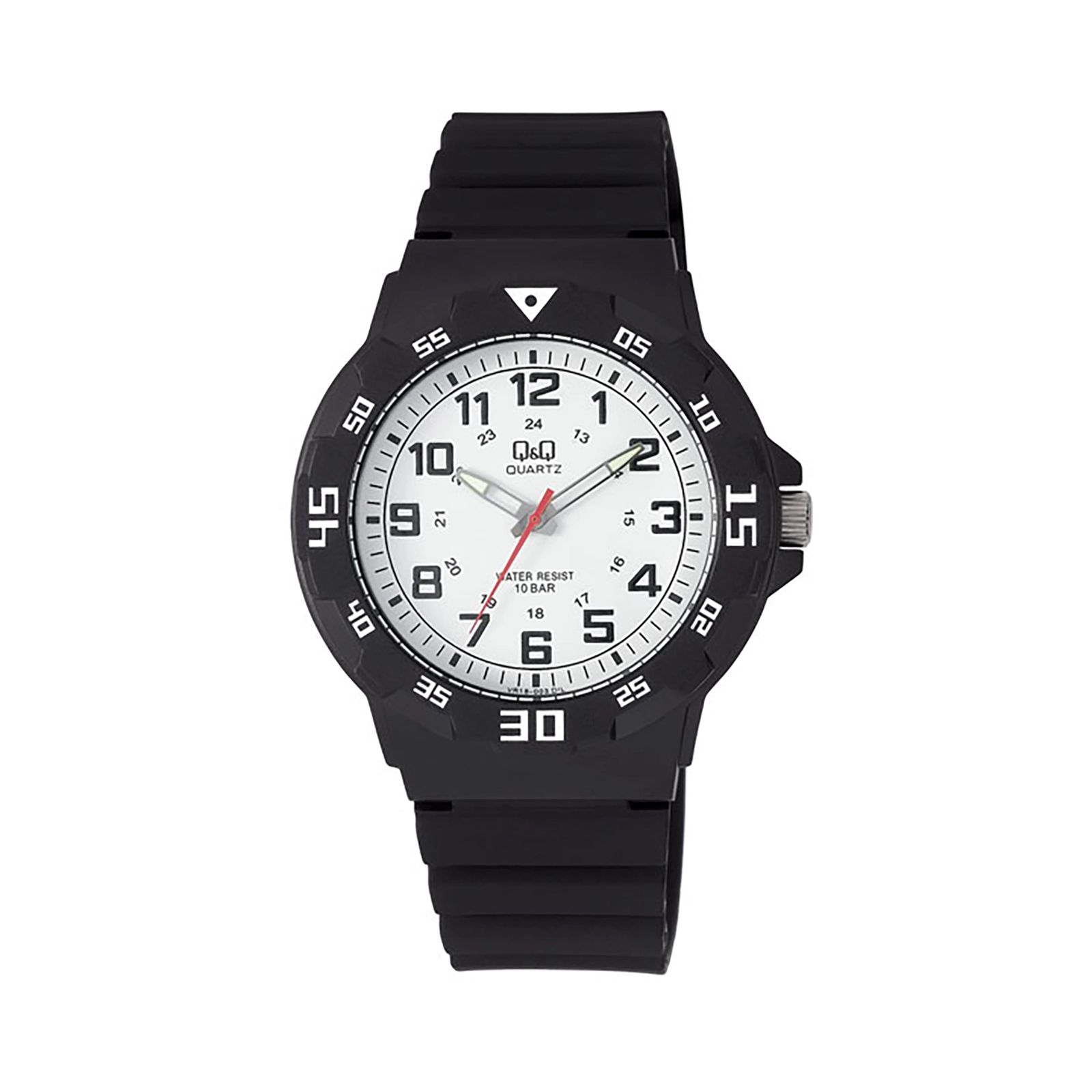 Q&Q herr vit/svart, gummiband - QVR1803