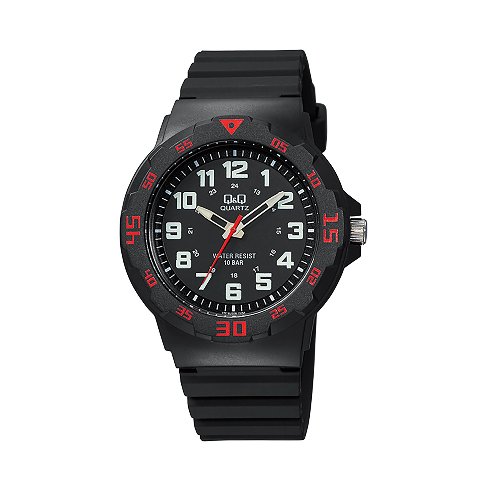 Q&Q herr svart, gummiband - QVR1806