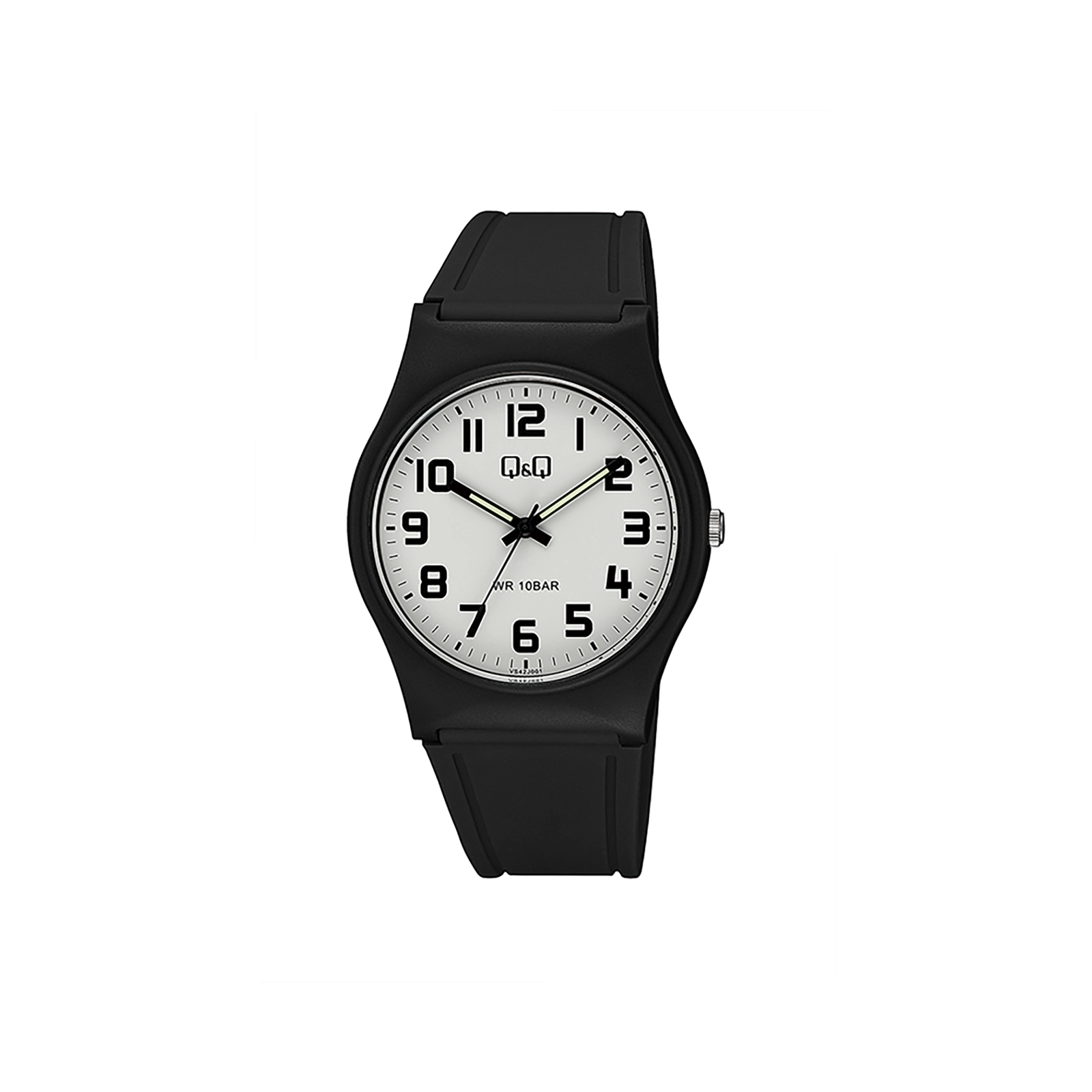 Q&Q herr vit/svart, gummiband - QVS4201