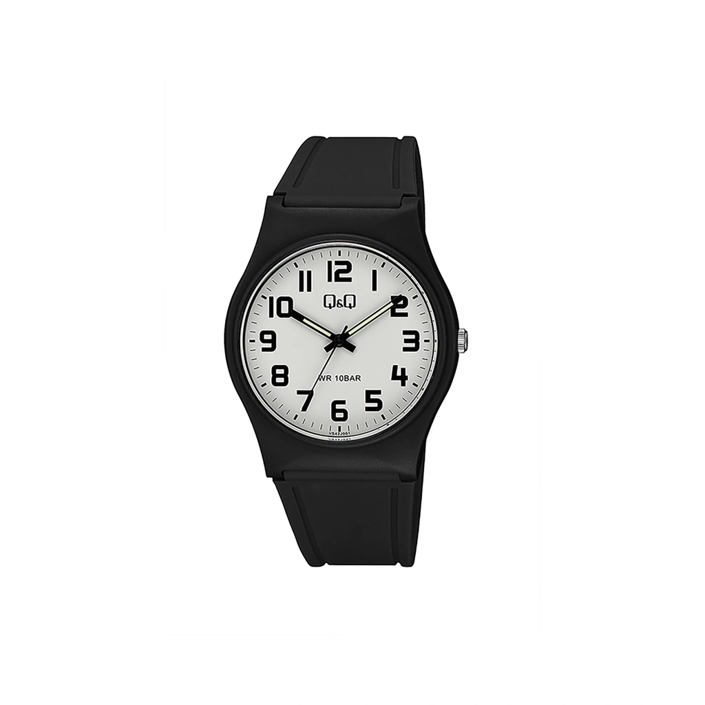 Q&Q herr vit/svart, gummiband - QVS4201