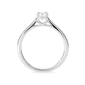 Ring 9K vitguld 0,5 ct labbodlad diamant - 17