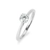 Ring 9K vitguld 0,5 ct labbodlad diamant - 17