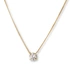 Halsband 9K guld 0,5 ct labbodlad diamant - 42+3cm