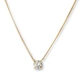 Halsband 9K guld 0,5 ct labbodlad diamant - 42+3cm