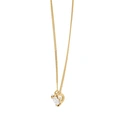 Halsband 9K guld 0,5 ct labbodlad diamant - 42+3cm