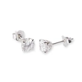 Örhängen studs 9K vitguld 1,0 ct labbodlade diamanter