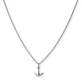 Stålhalsband för herr, ankare - 55+5 cm